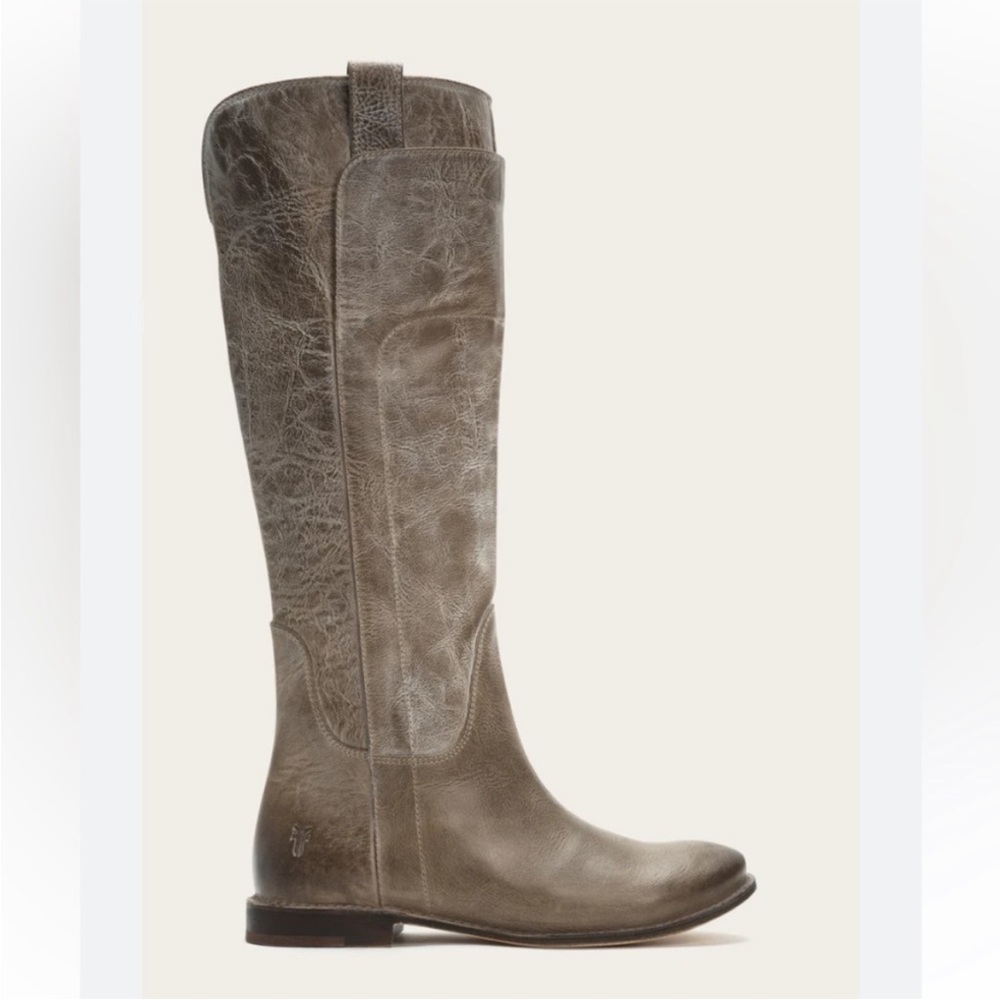 FRYE Paige tall leather riding pull on boots